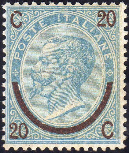 1865 - 20 cent. su 15 cent. Ferro ... 