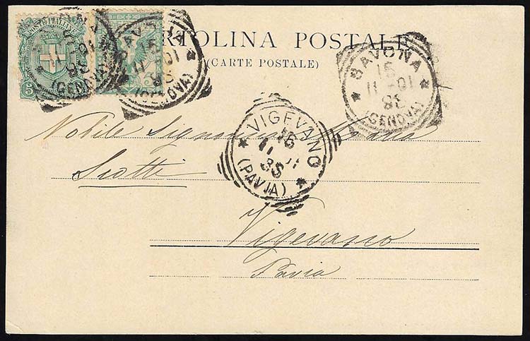 1901 - 5 cent. Floreale, in ... 