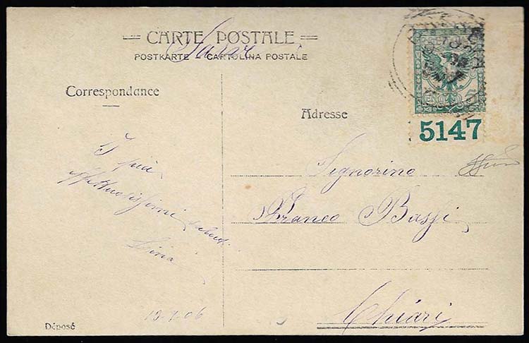 1906 - 5 cent. Floreale (70), ... 