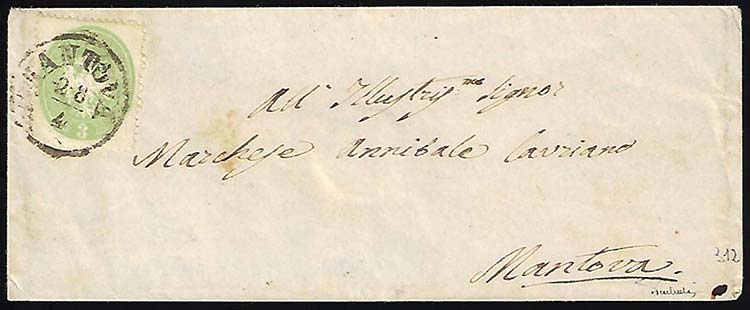 1863 - 3 soldi verde, dent. 14 ... 