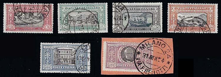 1923 - Manzoni (151/156), usati ... 