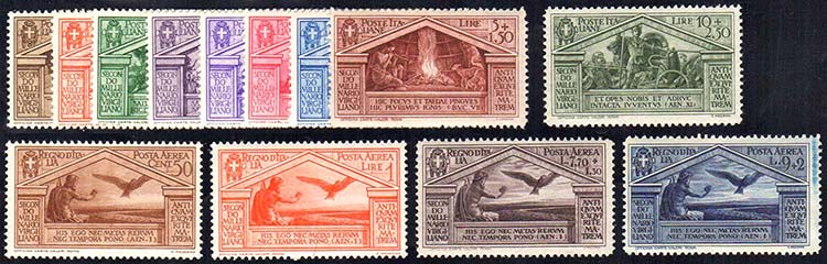 1930 - Virgilio (282/290+A), gomma ... 