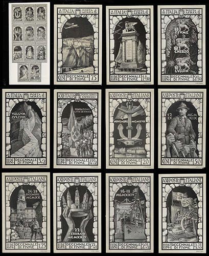 1934 - Decennale di Fiume, undici ... 