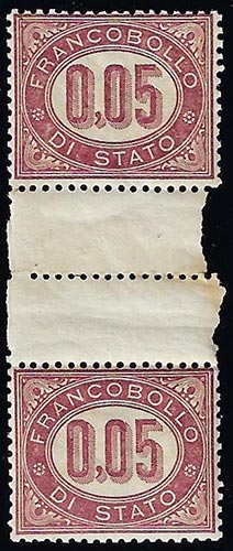 1875 - 0,05 lire Servizio (2), ... 