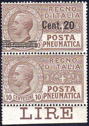 1924 - 20 cent. su 10 cent., ... 