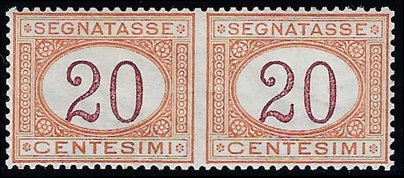 1894 - 20 cent. arancio e ... 
