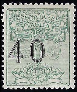 1924 - 40 cent. verde, cifre ... 