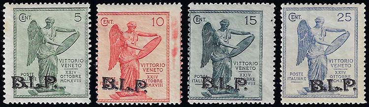 1922 - Vittoria, soprastampa BLP ... 