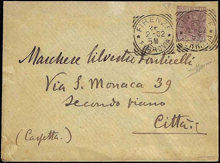 1902 - 5 cent. lilla, Umberto I ... 