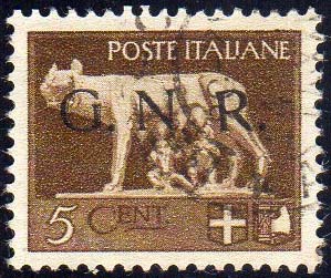 1944 - 5 cent., soprastampa G.N.R. ... 