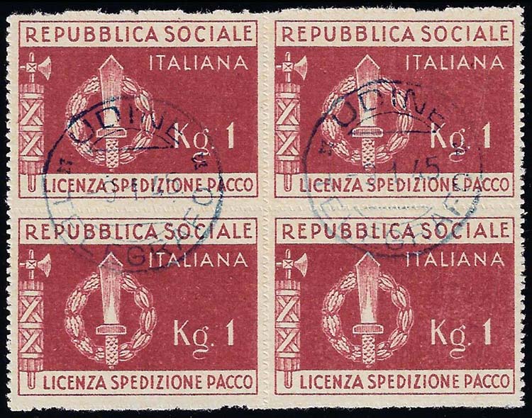 1944 - Marca bruno rosso (1), ... 