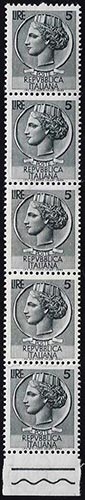 1953 - 5 lire Siracusana, ... 