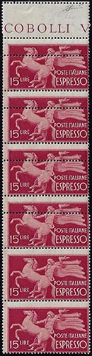 1947 - 15 lire Democratica, ... 