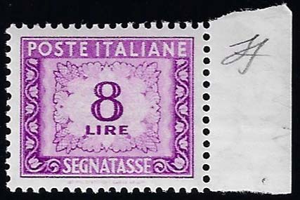 1954 - 8 lire, filigrana stelle ... 