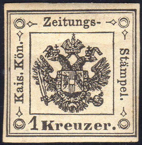 1859 - 1 kr. nero (2), nuovo, ... 