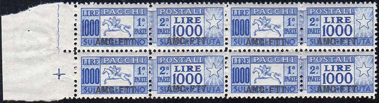 PACCHI POSTALI 1954 - 1.000 lire ... 