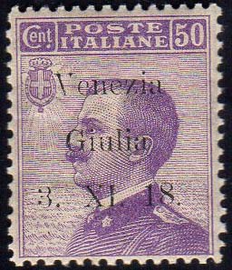 VENEZIA GIULIA 1918 - 50 cent. ... 