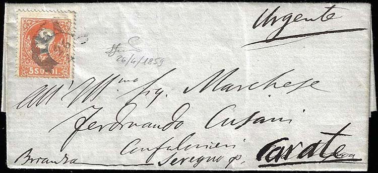 1859 - 5 soldi rosso, II tipo (30) ... 