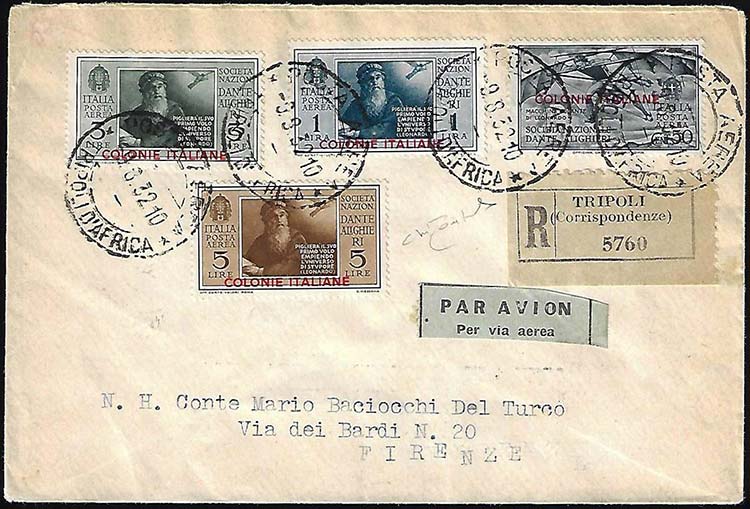 POSTA AEREA 1932 - 50 cent., 1 ... 