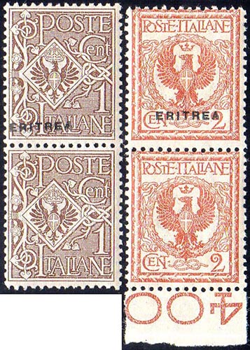 1924 - 1 cent. e 2 cent., entrambi ... 