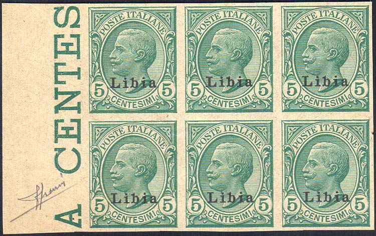 1921 - 5 cent. Leoni soprastampato ... 