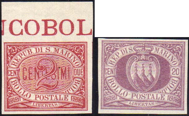 1894 - 2 cent. Stemma, 20 cent. ... 
