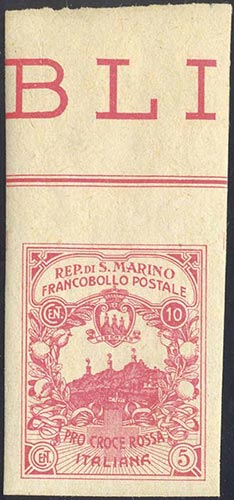 1916 - 10 + 5 cent. Croce Rossa, ... 