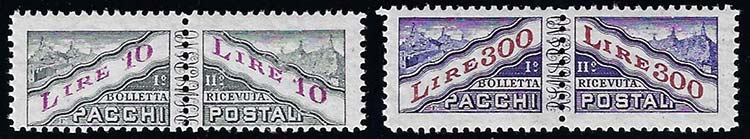 1953 - 10 e 300 lire filigrana ... 