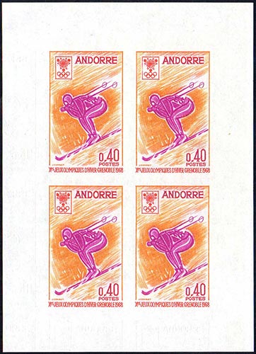 ANDORRA FRANCESE 1968 - 40 cent. ... 