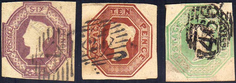 GRAN BRETAGNA 1847/54 - Embossed ... 