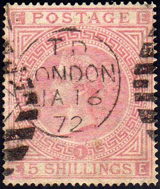 GRAN BRETAGNA 1867 - 5 s. Regina ... 