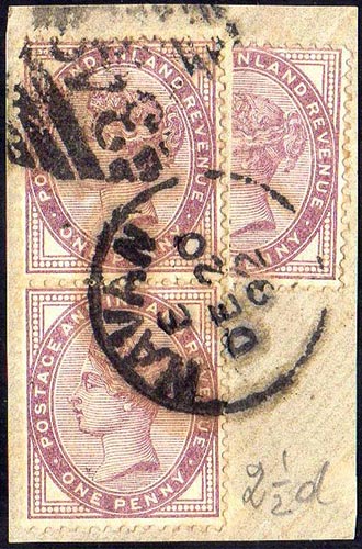 GRAN BRETAGNA 1881 - 1 p. Regina ... 