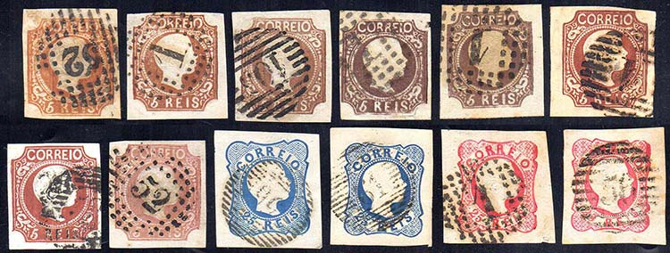 PORTOGALLO 1856/58 - Re Pietro V ... 