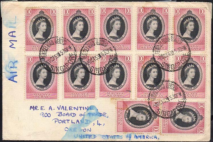 MALESIA 1953 - 10 cent. ... 