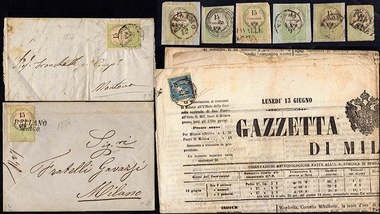 LOMBARDO VENETO 1853/1856 - Lotto ... 