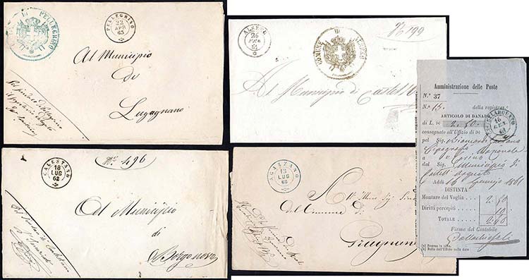 PARMA 1861/1868 - Quattro lettere ... 