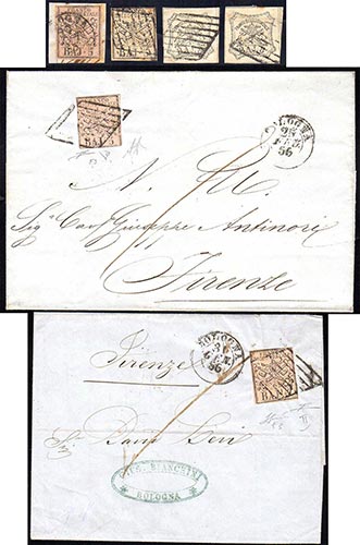 STATO PONTIFICIO FALSI PER POSTA ... 