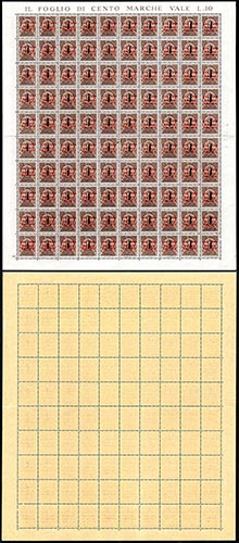 GUIDIZZOLO 1945 - 1 lira su 10 ... 