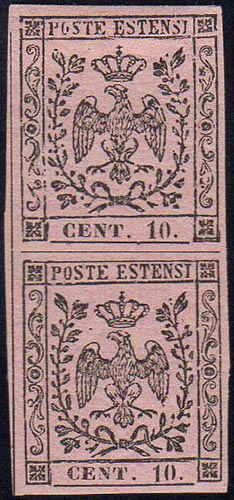 1854 - 10 cent. rosa vivo (9a), ... 