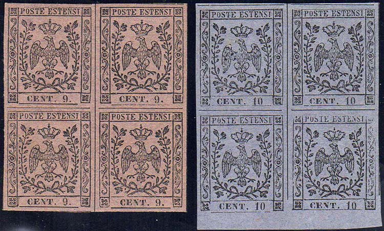 1855/57 - 9 cent. violetto grigio, ... 
