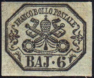 1852 - 6 baj grigio verdastro (7), ... 