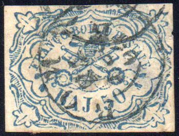 1852 - 50 baj azzurro (10), ... 