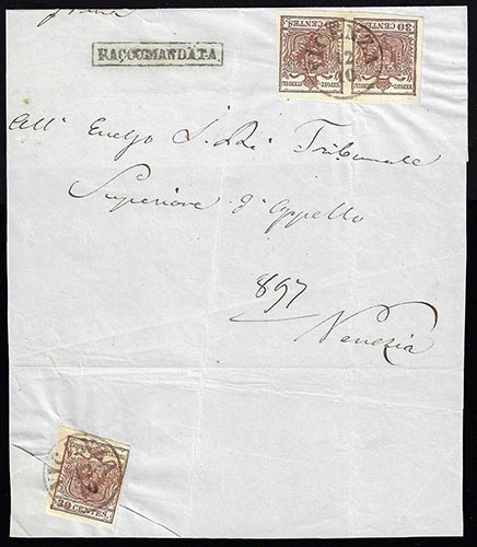 1855 - 30 cent. bruno rossiccio ... 