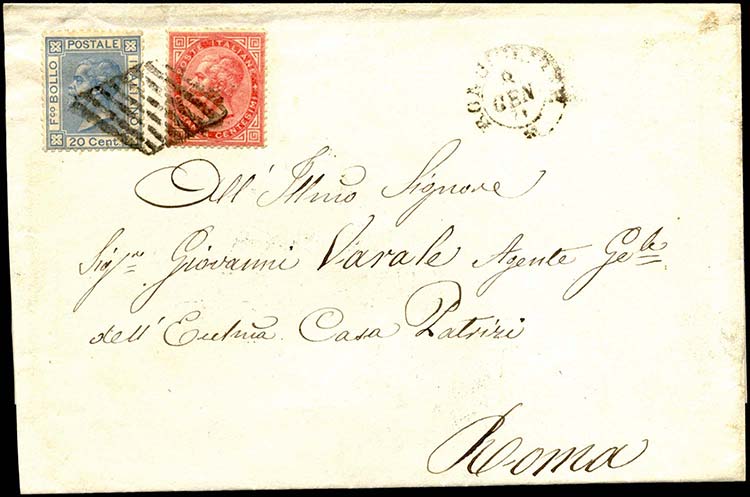 1871 - 40 cent. De la Rue, 20 ... 