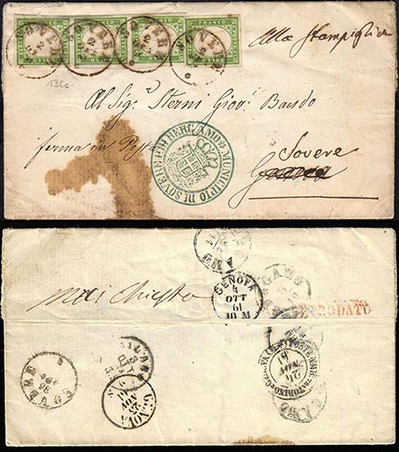 1861 - 5 cent. verde oliva ... 