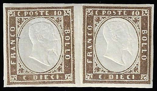1861 - 10 cent. bruno grigio ... 