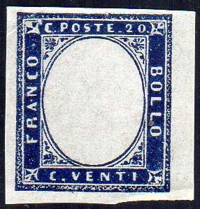 1862 - 20 cent. indaco (15E), ... 