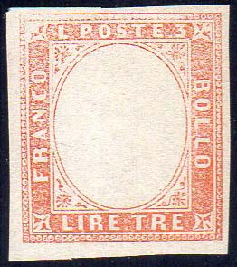 1861 - 3 lire (18), prova di ... 