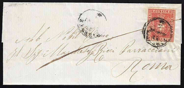 1861 - 40 cent. carminio (21), ... 