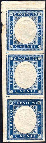 1861 - 20 cent. azzurro, non ... 